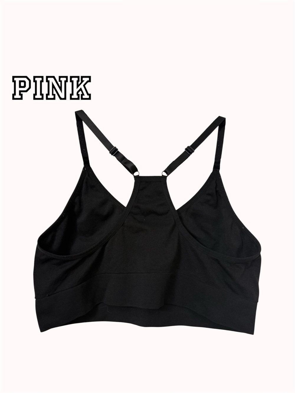 Pink Victoria's Secret seamless unlined sports bra